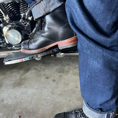 Wolverine 1000 Mile Cap-Toe Boot in Horween Black Chromexcel
