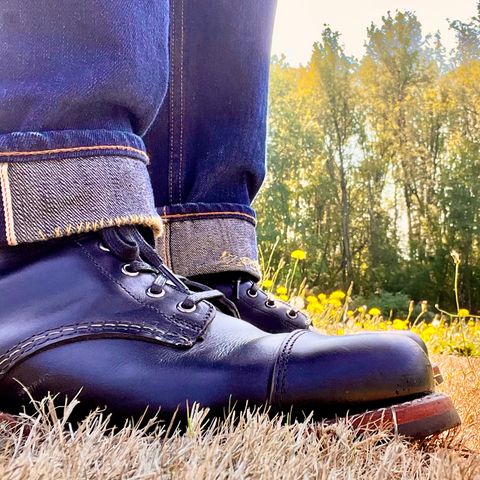 Wolverine 1000 Mile Cap-Toe Boot in Horween Black Chromexcel