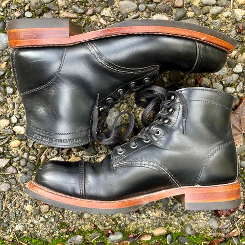 Wolverine 1000 Mile Cap-Toe Boot in Horween Black Chromexcel