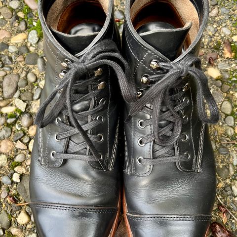 Wolverine 1000 Mile Cap-Toe Boot in Horween Black Chromexcel