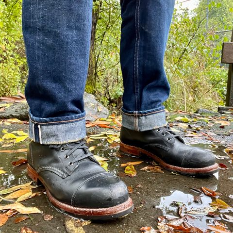 Wolverine 1000 Mile Cap-Toe Boot in Horween Black Chromexcel