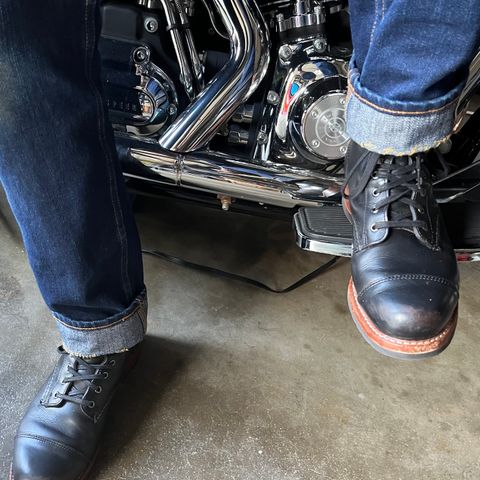 Wolverine 1000 Mile Cap-Toe Boot in Horween Black Chromexcel