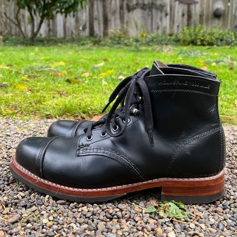 Wolverine 1000 Mile Cap-Toe Boot in Horween Black Chromexcel