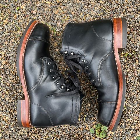 Wolverine 1000 Mile Cap-Toe Boot in Horween Black Chromexcel