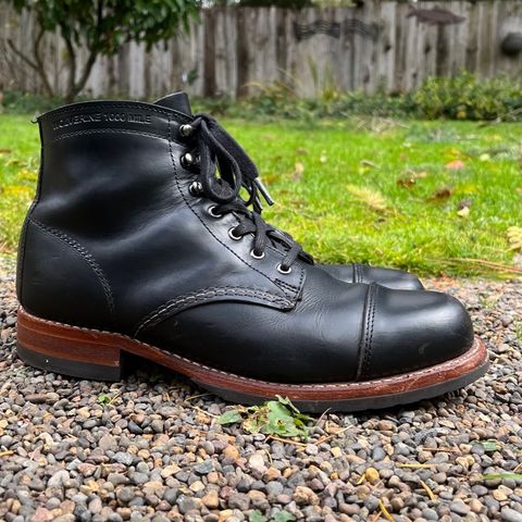 Wolverine 1000 Mile Cap-Toe Boot in Horween Black Chromexcel