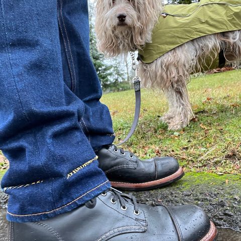 View photo of Wolverine 1000 Mile Cap-Toe Boot in Horween Black Chromexcel