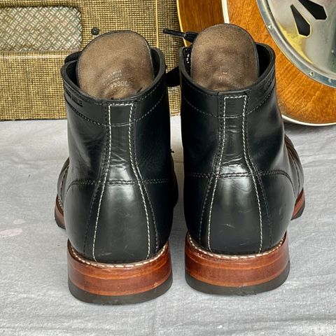 View photo of Wolverine 1000 Mile Cap-Toe Boot in Horween Black Chromexcel