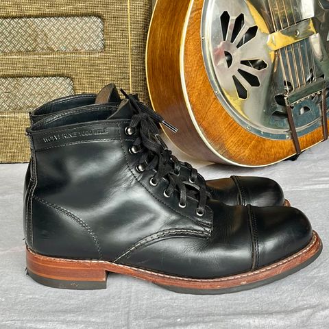 Wolverine 1000 Mile Cap-Toe Boot in Horween Black Chromexcel