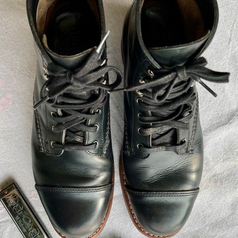 Wolverine 1000 Mile Cap-Toe Boot in Horween Black Chromexcel