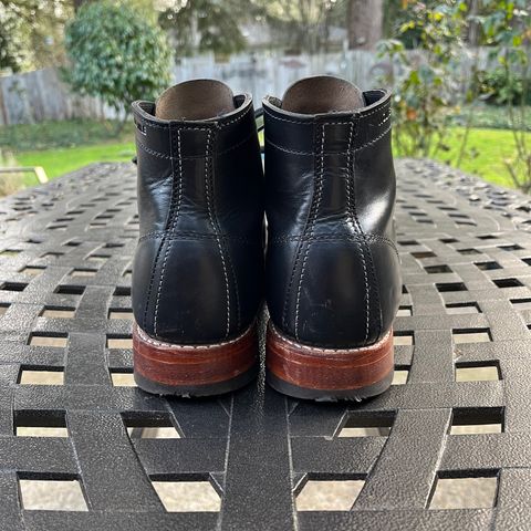 View photo of Wolverine 1000 Mile Cap-Toe Boot in Horween Black Chromexcel