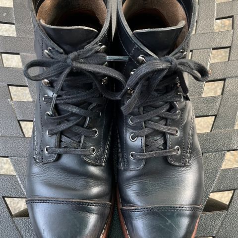 View photo of Wolverine 1000 Mile Cap-Toe Boot in Horween Black Chromexcel