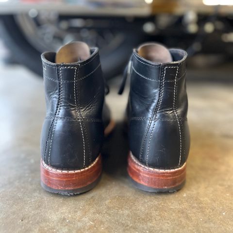 View photo of Wolverine 1000 Mile Cap-Toe Boot in Horween Black Chromexcel