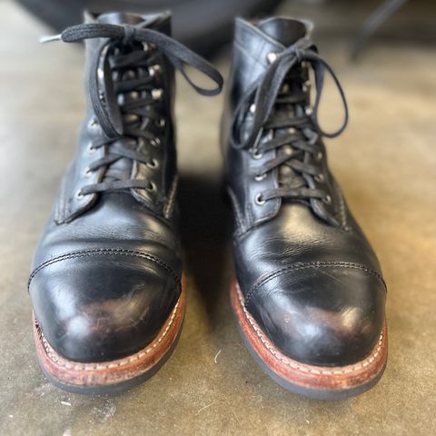 View photo of Wolverine 1000 Mile Cap-Toe Boot in Horween Black Chromexcel