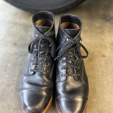 View photo of Wolverine 1000 Mile Cap-Toe Boot in Horween Black Chromexcel