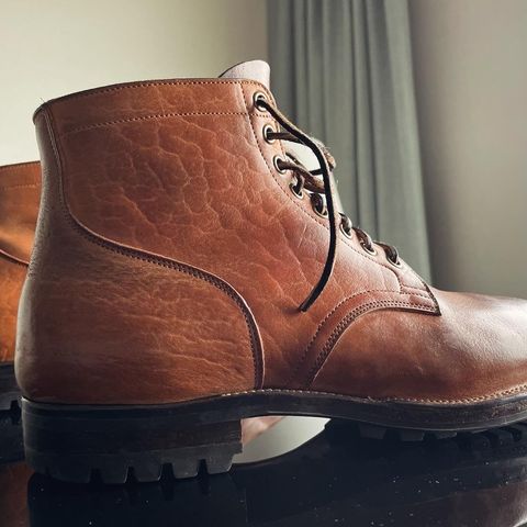 Search result thumbnail of Viberg Service Boot in Shinki Cognac Shrunken Horsebutt
