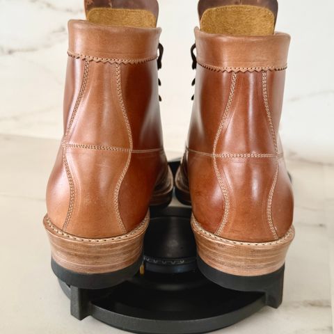 Sagara Cordmaster in Rocado Unglazed Natural & Brown Marble Shell cordovan