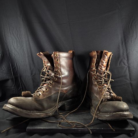 White's x Division Road LTT Logger 375 in Horween Black Waxed Flesh & Horween Natural Chromexcel