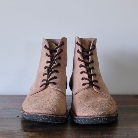 Clinch Yeager Boots in Wickett & Craig Natural Latigo Roughout