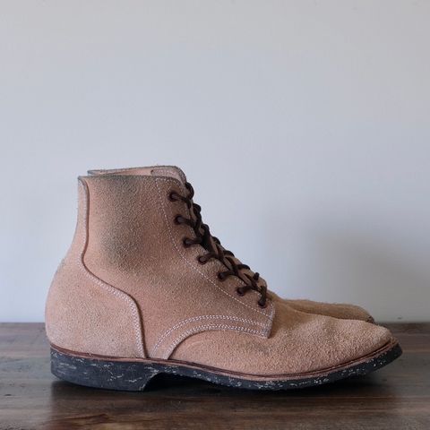 Clinch Yeager Boots in Wickett & Craig Natural Latigo Roughout