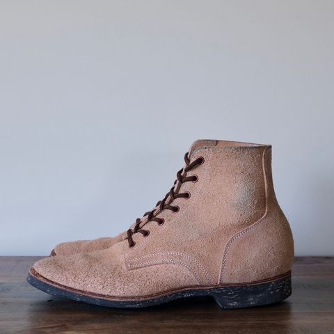 Clinch Yeager Boots in Wickett & Craig Natural Latigo Roughout