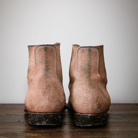 Clinch Yeager Boots in Wickett & Craig Natural Latigo Roughout