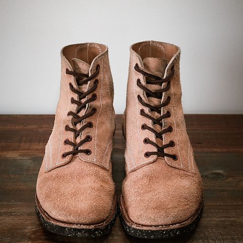Clinch Yeager Boots in Wickett & Craig Natural Latigo Roughout