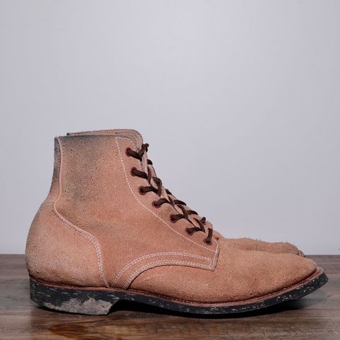 View photo of Clinch Yeager Boots in Wickett & Craig Natural Latigo Roughout