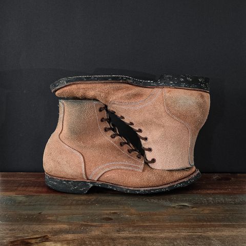 View photo of Clinch Yeager Boots in Wickett & Craig Natural Latigo Roughout