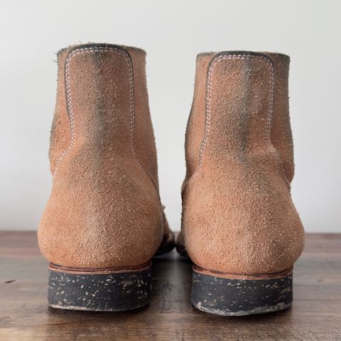 View photo of Clinch Yeager Boots in Wickett & Craig Natural Latigo Roughout