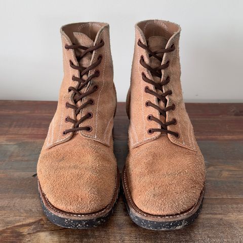 View photo of Clinch Yeager Boots in Wickett & Craig Natural Latigo Roughout