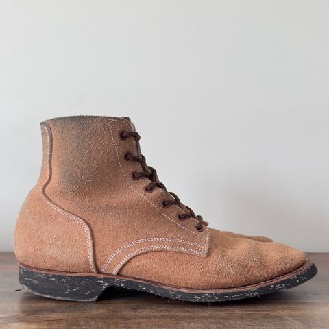 View photo of Clinch Yeager Boots in Wickett & Craig Natural Latigo Roughout