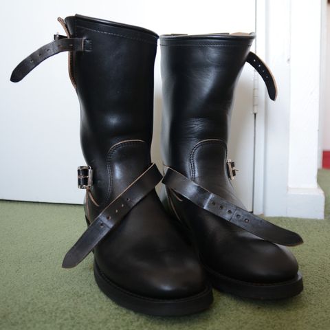 Attractions BILTBUCK Engineer Boots in Black Italian Horsebutt