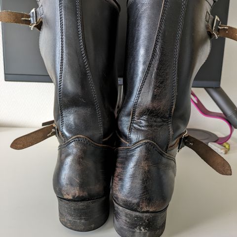 Attractions BILTBUCK Engineer Boots in Black Italian Horsebutt