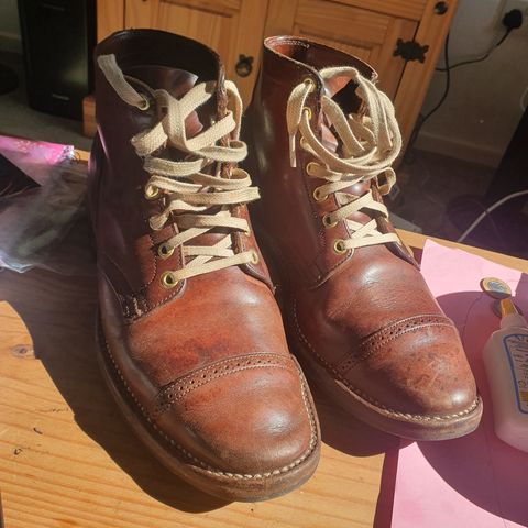 View photo of Viberg Service Boot PCT in Horween Crust Chromexcel