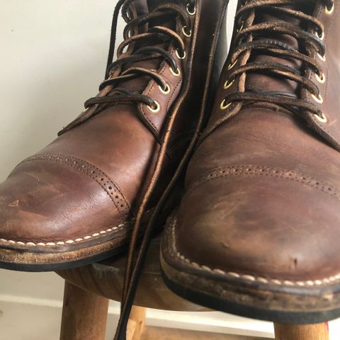 Viberg Service Boot PCT in Horween Crust Chromexcel