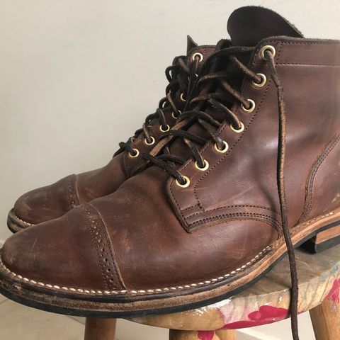 Viberg Service Boot PCT in Horween Crust Chromexcel