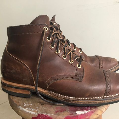 Viberg Service Boot PCT in Horween Crust Chromexcel