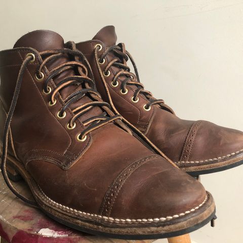 Viberg Service Boot PCT in Horween Crust Chromexcel