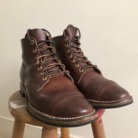 Viberg Service Boot PCT in Horween Crust Chromexcel