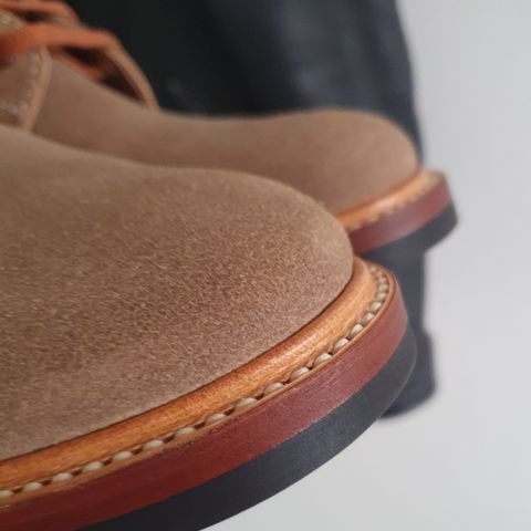 View photo of John Lofgren M-43 Service Shoes in Horween Natural Chromexcel Roughout