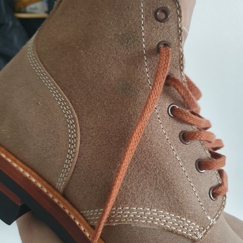 View photo of John Lofgren M-43 Service Shoes in Horween Natural Chromexcel Roughout