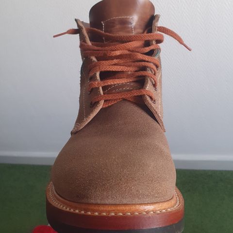 View photo of John Lofgren M-43 Service Shoes in Horween Natural Chromexcel Roughout