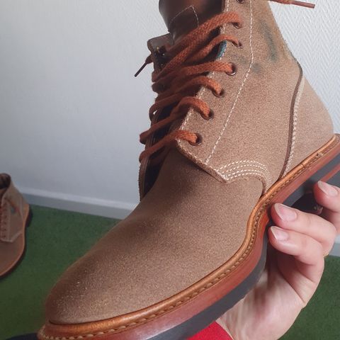 View photo of John Lofgren M-43 Service Shoes in Horween Natural Chromexcel Roughout