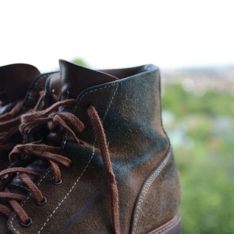 View photo of John Lofgren M-43 Service Shoes in Horween Natural Chromexcel Roughout