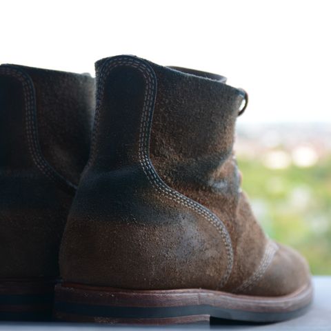 View photo of John Lofgren M-43 Service Shoes in Horween Natural Chromexcel Roughout