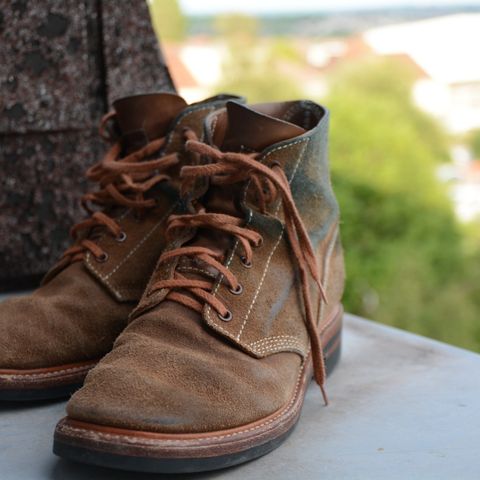 View photo of John Lofgren M-43 Service Shoes in Horween Natural Chromexcel Roughout