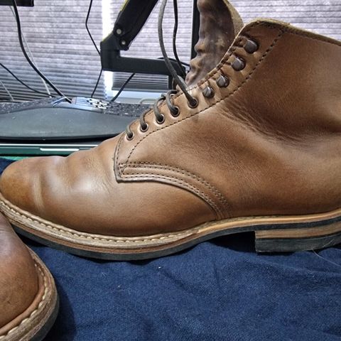 View photo of White's Stevens (Plain Toe) in Horween Natural Chromexcel