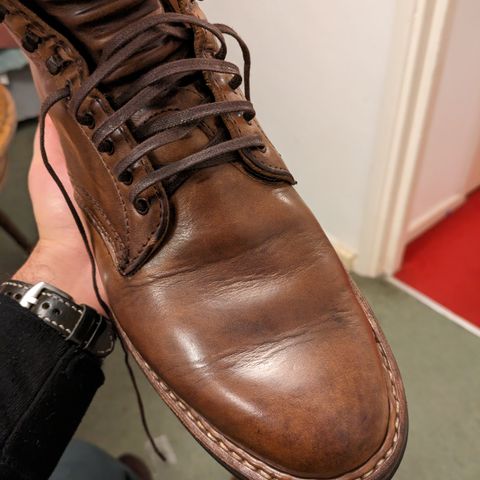 View photo of White's Stevens (Plain Toe) in Horween Natural Chromexcel