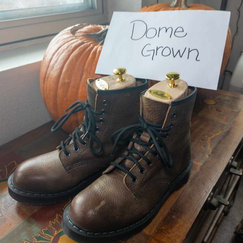 Solovair 8 Eye Derby Boot in Gaucho Brown Grain