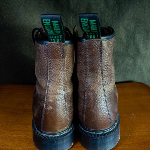 Solovair 8 Eye Derby Boot in Gaucho Brown Grain